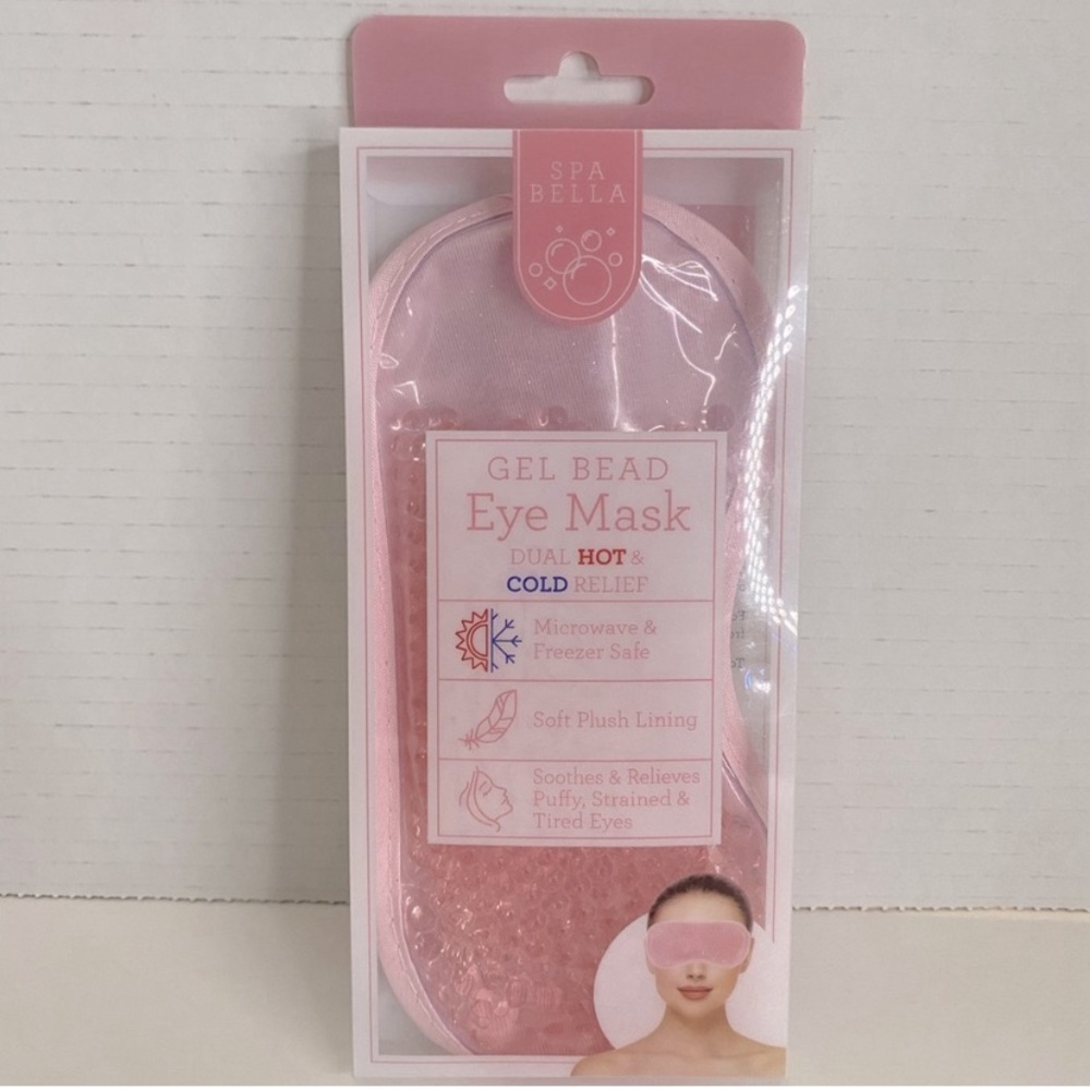 2/$20 Spa Bella Gel Bead Eye Mask – Hot & Cold Relief for Puffy, Tired Eyes